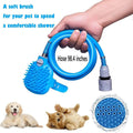 Pomme de douche pour chiens avec brosse